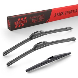 BERG REGEN - Juego de 3 limpiaparabrisas de repuesto para Toyota Matrix 2008 2007 2006 2005-2003 Premium para todas las estaciones, juego de...       