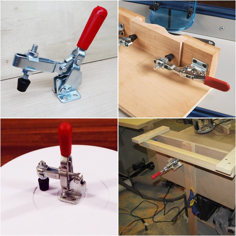 12 Pack Toggle Clamp, Adjustable Hold Down Clamps for Woodworking