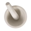 Creative Co-Op Marble Mortar and Pestle, White