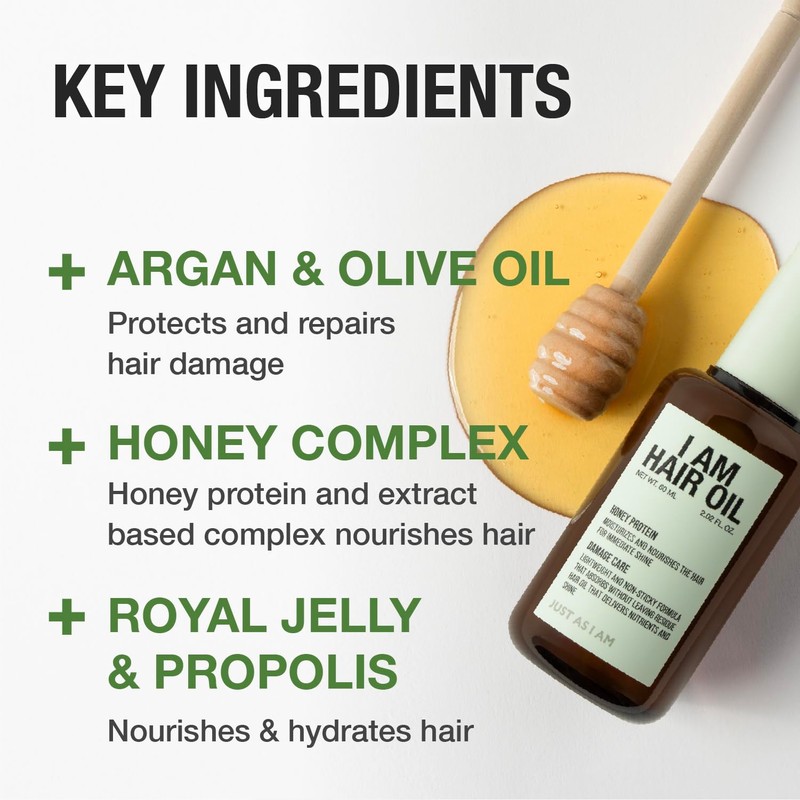 JUST AS I AM Hair Oil (2.02 oz) – Argan
