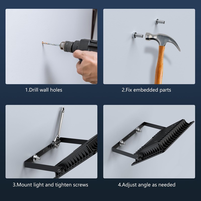 AIKVSXER 150W Flood Lights Outdoor, 21000lm Bright LED Work Light