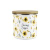 Purely Home Yellow Sunflowers Decaf Coffee Storage Canister - White