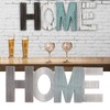 Wood HOME Sign Distressed Retro One Piece Design Exquisite Wooden