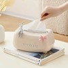 AIMALL Bunny-Themed Tissue Box, Elegant Spring-Lift Design, 8.26" x 5.43"