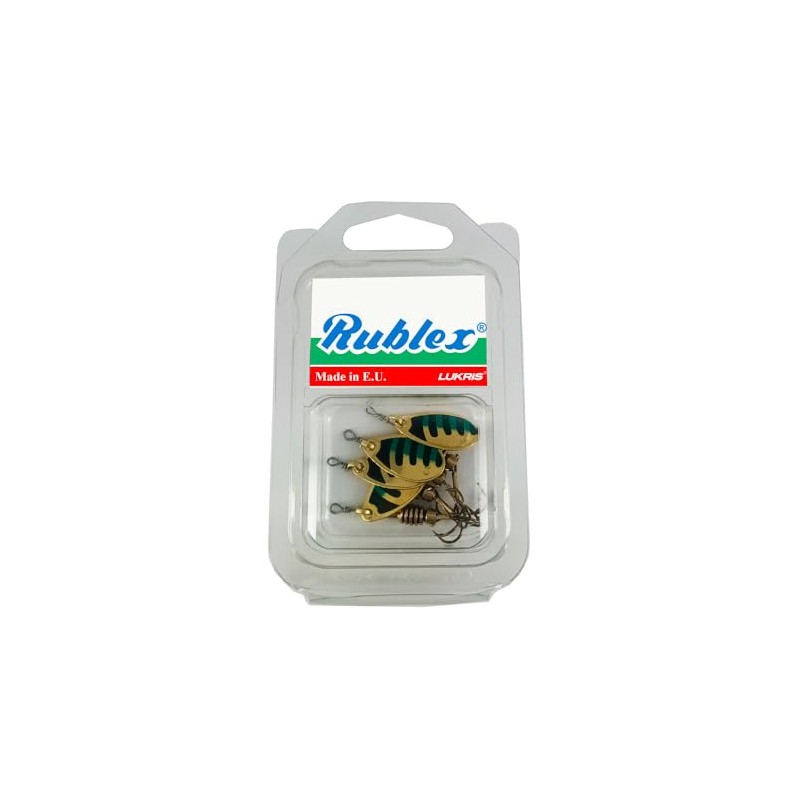 RUBLEX - Blister 4 Celtic Fishing Teaspoons nº2 Gold Black