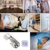 4 Pcs Soft Close Damping Hinges ，Hidden Cabinet Hinges with