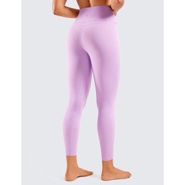 CRZ YOGA Womens Naked Feeling Workout 7/8 Yoga Leggings - 25 Inches High Waist Tight Pants Lilac Small