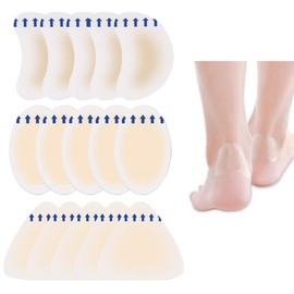 Ruayia 15 Stück Blasenpflaster Ferse Hydrokolloid Pflaster, Wasserdicht Hydrokolloid Pflaster, 3 Arten von Blasenpflaster Zehen, Blasen Pads für Ferse, Fuß, Zehe, FüßeK