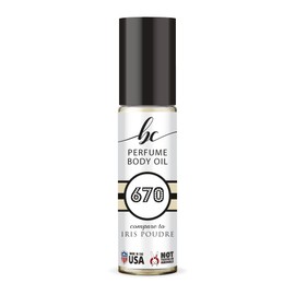 BIOCURA BC Perfume 670 Inspired by Fredarik Iris Poudre For Women Replica Fragrance Body Oil Dupes Alcohol-Free Sample Travel Size Concentrated Long Lasting Roll-On 0.3 Fl Oz/10ml