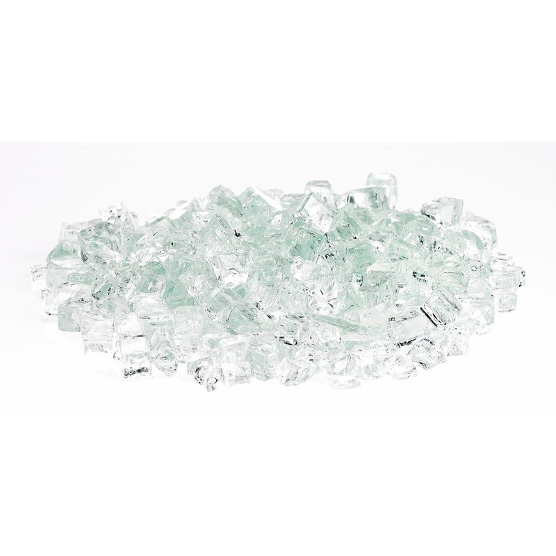 American Fireglass 10-Pound Fire Glass with Fireplace Glass and Fire