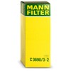 Mann Filter C 3698/3-2 Air Filter Element, (Set of 2)