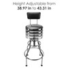 Olympia Tools 82-738 Adjustable Hydraulic Work Stool, Black