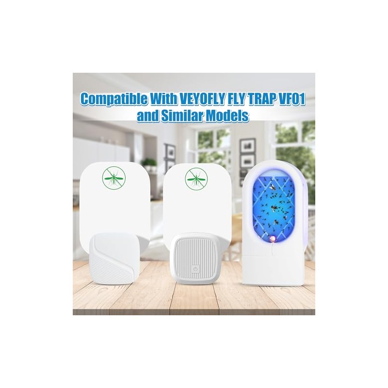Qualirey 12 Pack Flying Insect Trap Refill Compatible with VEYOFLY