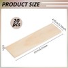 BENECREAT 20pcs Unfinished Pine Wood Block, 150 * 40 *