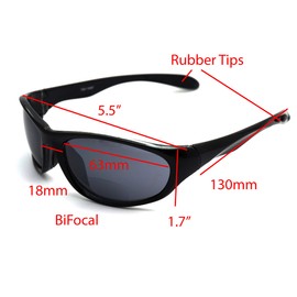 ColorViper Sports Double Injection Readers Flexie Reading Glasses size and color very (Z7 black / BiFocal, 3.00)