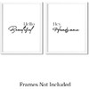 Hello Beautiful, Hey Handsome Wall Art Prints (Set of 2)