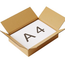 Earth Cardboard ID0406 A4, 60 Size, Shallow Type, 10 Pieces, 11.8 x 8.5 x 2.4 inches (300 x 215 x 60 mm), Total 3 Sides 23.6 inches (60 cm)
