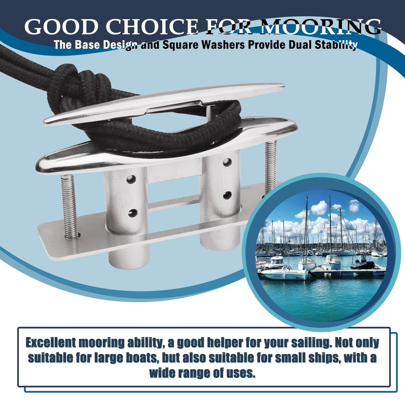 SHENGHUISS Boat Pull Up Deck Cleat 316 Stainless Steel Retractable