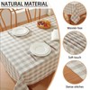 gillhov Checkered Tablecloth Rectangle Washable Buffalo Plaid Table Cloth Cotton