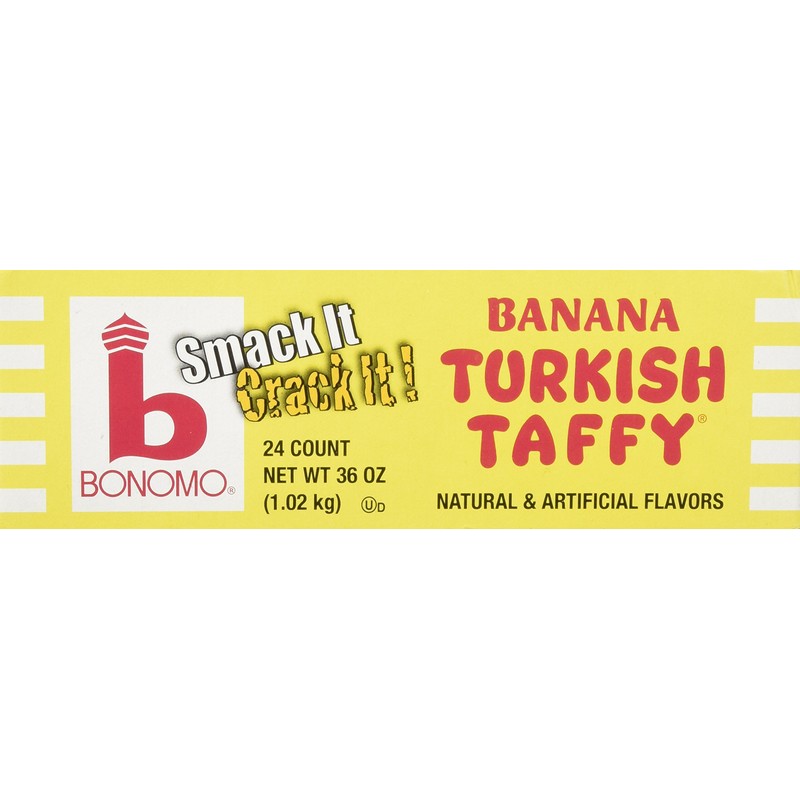 Bonomos Turkish Taffy - Banana 24ct.