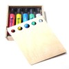 Hagoromo Wood Holder Case with 5 Colors Chalk Holder