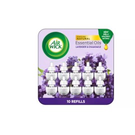 Air Wick Plug in Scented Oil Refill, 10ct, Lavender & Chamomile, Air Freshener,