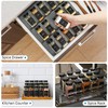 AOZITA 14 Pcs Glass Spice Jars with Black lids -