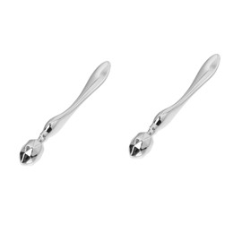 minkissy 2pcs Eye Cream Stick Female Skin Care Roller Massage Roller Eye Wand Eye Stick Women Beauty Supply Eye Depuffer Eye Massage Stick Eye Spatula Zinc Alloy Metal Tool