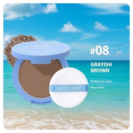 MAYCHEER Flawless Blur Setting Powder – 24H Oil Control, Waterproof, Sweat-Proof, Long-Lasting Finish, On-the-Go Touch-Up, All-Day Wear, Makeup, Cosmetic:_08