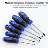 Navegando 6-Piece Magnetic Screwdriver Set with Cr-V Steel, Non-Slip Handle