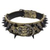 Pimaodog Sharp Spiked Studded Dog Collar 2 Inch Width Stylish