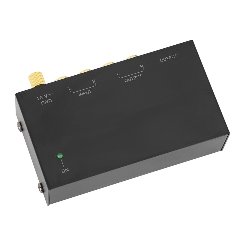 Phono Preamplifier AC Metal 100‑240V Sound Record Player Preamplifier for