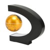 Magnetic Levitation Globe Golden Built in LED Frosted Texture C