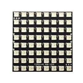 CANADUINO® RGB LED Matrix 8x8 with 64 x WS2812B RGB - Fully addressable