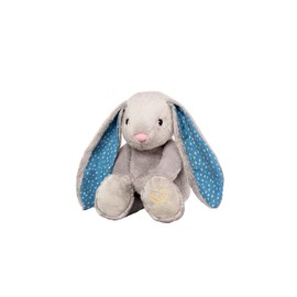 Whisbear Buzzing Rabbit Grey | Scream Sensor Pink Noise | Baby Sleeping Aid | Baby Gifts Baby Shower Gifts | Girls Gifts Boys Gifts | Baby Toy Baby Sleep Promoter
