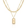 Fettero Women's Necklace, 14k Gold, Hypoallergenic, Simple, Pendant, Chain, Popular