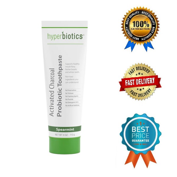 Hyperbiotics Activated Charcoal Probiotic Toothpaste Oral Health Whiter Teeth
