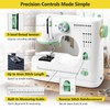 Lastempa Mini Sewing Machine, 16 Stitches Dual Speed Portable Sewing