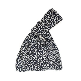 Rubitas Japanese Pattern Pouch, Bag, Drawstring Bag, One Hand, Handbag, Small Items, Japanese Dress, Arabesque pattern