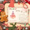 CRASPIRE 13PCS Merry Christmas Tree Clear Stamps Transparent Rubber Stamps
