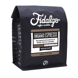 Organic Espresso, Whole Bean, 12oz case of 6