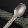 Titanium Spoon Camping Fork Camping Utensils Camping Spork with Non-Slip