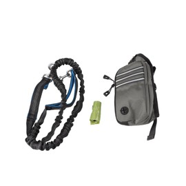 Joggingleine Hunde, Reflektierend Joggingleine Hunde Mit Bauchgurt, Verstellbarer Bauchgurt Hundeleine, Anti-Stress Freihändig Jogging Leine Hundeleine für Joggen Laufen Wandern