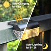 Srtyuo Solar Fence Lights Outdoor 8 Pack - Deck Lights