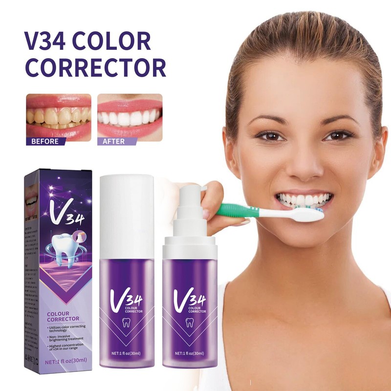 Eazerom 08 30 ml Toothpaste White Teeth, Purple Toothpaste for