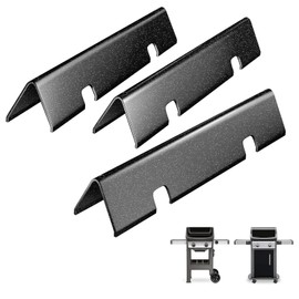 Hisencn 7635 15.3 Inch Flavorizer Bars for Weber Spirit I & II 200 Series - E210, S210, E220, S220 with Front Control Knobs, Porcelain Flavor Bars for Weber GS4 Grill Parts Replacement for 7635 67045