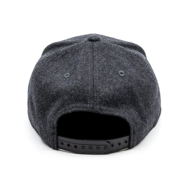 Du Hirsch Bavarian Snapback Cap Kingfisher Gin Dark Grey Felt