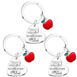 3PCs Teacher Keychain Gifts Thank You Gifts for Teacher Gifts for Women Teacher Birthday Appreciation Graduation Gifts Leaving Gifts for Teacher Presents