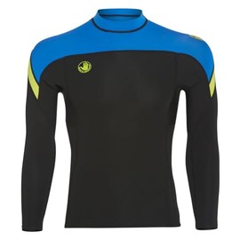 Body Glove Men's 1mm Neoprene Super Rover Long Sleeve Pullover Wetsuit Top Blue/Lime