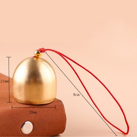 PHOGARY Pack of 6 bells for crafts, beautiful copper bells, golden bell for crafts, Christmas bells, wind chimes, bells